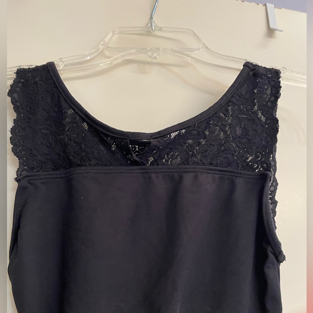 So Danca leotard with lace trim